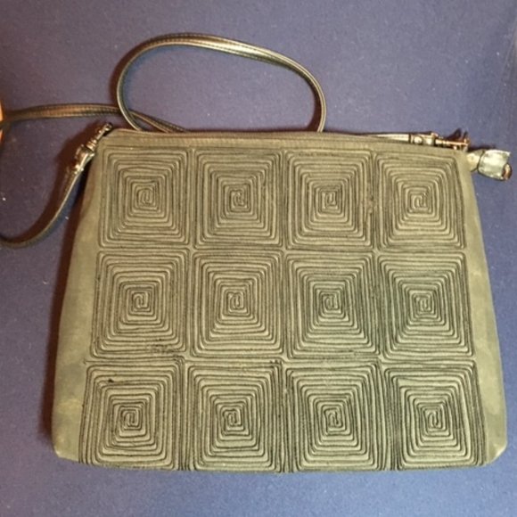 Naturalizer Black Geometrically Designed Crossbody Shoulder Bag - Picture 4 of 11